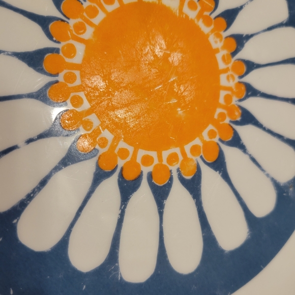 Vintage Figgio Flint Turi - Design Daisy Plate ~ Norway ~ 1960s ~ - Picture 12 of 16